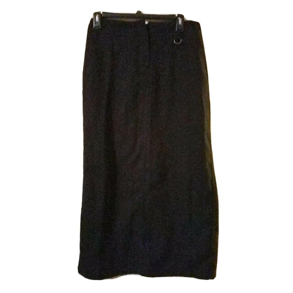 CJ Christopher Banks Womens Long Modest Skirt Black Size 6
